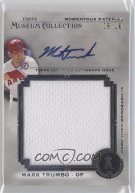 2013 Topps Museum Collection - Momentous Material Jumbo Relic Autographs #MMJAR-MTR2 - Mark Trumbo /10