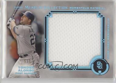 2013 Topps Museum Collection - Momentous Material Jumbo Relics - Blue Rainbow #MMJR-YA - Yonder Alonso /5