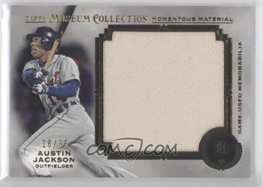 2013 Topps Museum Collection - Momentous Material Jumbo Relics - Gold #MMJR-AJ - Austin Jackson /35