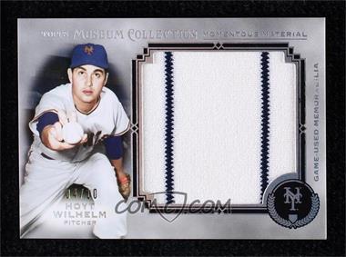 2013 Topps Museum Collection - Momentous Material Jumbo Relics - Silver Rainbow #MMJR-HW - Hoyt Wilhelm /10