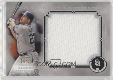 2013 Topps Museum Collection - Momentous Material Jumbo Relics - Silver Rainbow #MMJR-YA - Yonder Alonso /10