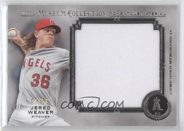 2013 Topps Museum Collection - Momentous Material Jumbo Relics #MMJR-JW - Jered Weaver /50