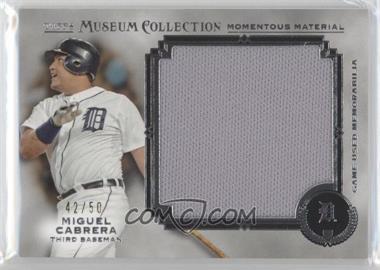 2013 Topps Museum Collection - Momentous Material Jumbo Relics #MMJR-MC - Miguel Cabrera /50