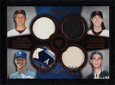 2013 Topps Museum Collection - Primary Pieces Four Player Quad Relics - Copper #PPFQR-14 - Matt Cain, Tim Lincecum, Clayton Kershaw, Sandy Koufax /75