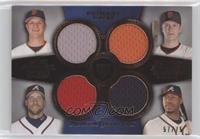 Matt Cain, Buster Posey, John Smoltz, Jason Heyward #/75