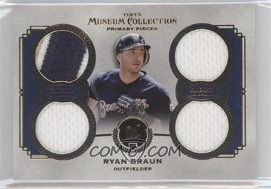 2013 Topps Museum Collection - Primary Pieces Quad Relics - Gold #PPQR-RB - Ryan Braun /25