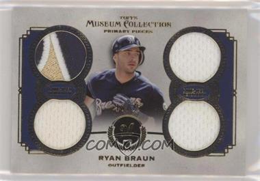 2013 Topps Museum Collection - Primary Pieces Quad Relics - Gold #PPQR-RB - Ryan Braun /25