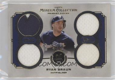 2013 Topps Museum Collection - Primary Pieces Quad Relics - Gold #PPQR-RB - Ryan Braun /25