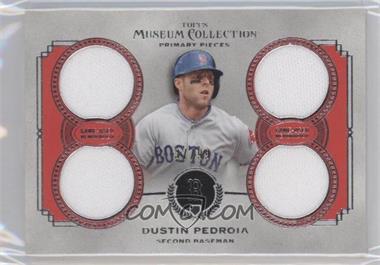 2013 Topps Museum Collection - Primary Pieces Quad Relics #PPQR-DP - Dustin Pedroia /99