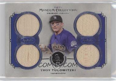 2013 Topps Museum Collection - Primary Pieces Quad Relics #PPQR-TT - Troy Tulowitzki /99