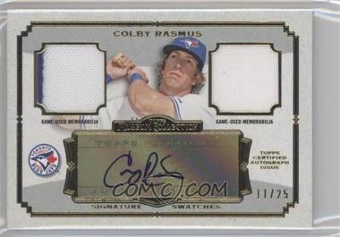 2013 Topps Museum Collection - Signature Swatches Autograph Dual Relics - Gold #SSADR-CRA - Colby Rasmus /25