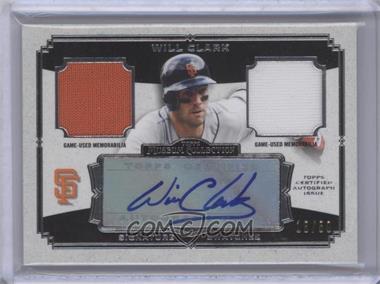 2013 Topps Museum Collection - Signature Swatches Autograph Dual Relics #SSADR-WC - Will Clark /50