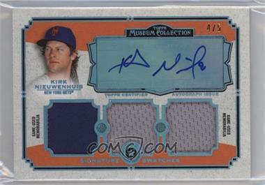 2013 Topps Museum Collection - Signature Swatches Autograph Triple Relics - Asia Exclusive Platinum #SSATR-KN - Kirk Nieuwenhuis /5