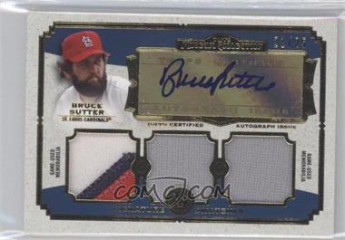 2013 Topps Museum Collection - Signature Swatches Autograph Triple Relics - Gold #SSATR-BS - Bruce Sutter /25