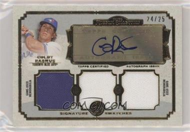 2013 Topps Museum Collection - Signature Swatches Autograph Triple Relics - Gold #SSATR-CR - Colby Rasmus /25