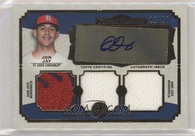 2013 Topps Museum Collection - Signature Swatches Autograph Triple Relics - Gold #SSATR-JJ - Jon Jay /25