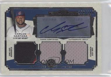 2013 Topps Museum Collection - Signature Swatches Autograph Triple Relics #SSATR-CSA - Carlos Santana /299