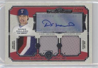 2013 Topps Museum Collection - Signature Swatches Autograph Triple Relics #SSATR-DH - Derek Holland /99