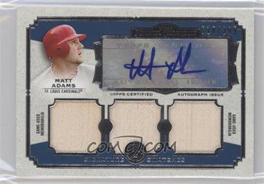 2013 Topps Museum Collection - Signature Swatches Autograph Triple Relics #SSATR-MA - Matt Adams /299