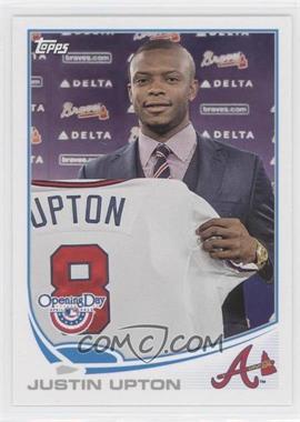 2013 Topps Opening Day - [Base] #93.2 - Photo Variation - Justin Upton (Holiding Uniform)