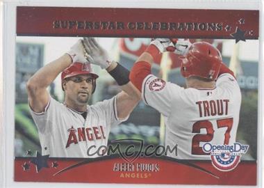 2013 Topps Opening Day - Superstar Celebrations #SC-3 - Albert Pujols, Mike Trout