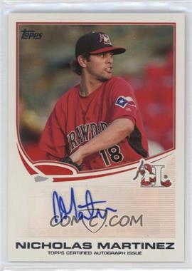 2013 Topps Pro Debut - Autographs #PDA-NM - Nicholas Martinez