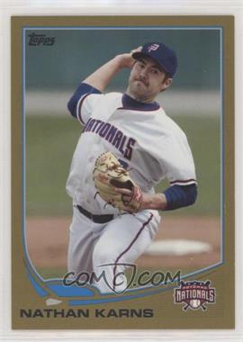 2013 Topps Pro Debut - [Base] - Gold #10 - Nate Karns /50