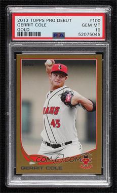 2013 Topps Pro Debut - [Base] - Gold #100 - Gerrit Cole /50 [PSA 10 GEM MT]