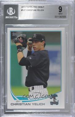 2013 Topps Pro Debut - [Base] #127 - Christian Yelich [BGS 9 MINT]