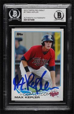 2013 Topps Pro Debut - [Base] #17 - Max Kepler [BAS Authentic]
