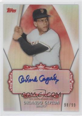 2013 Topps Replacement Autographs - [Base] - Red #_ORCE - Orlando Cepeda /99