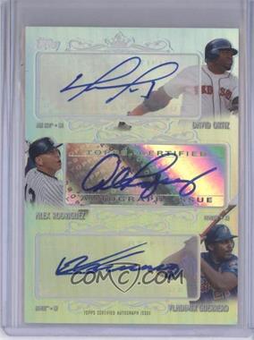 2013 Topps Replacement Triple Autographs - [Base] #TORG - David Ortiz, Alex Rodriguez, Vladimir Guerrero