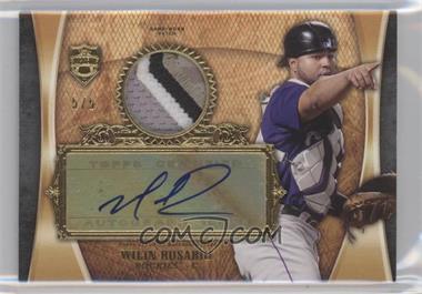 2013 Topps Supreme - Autographed Patch Relics - Black #APR-WR - Wilin Rosario /5