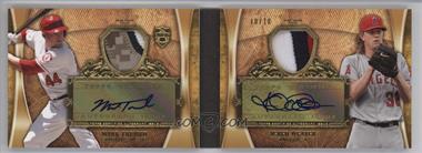 2013 Topps Supreme - Dual Autograph Patch Booklet #DAPR-TW - Mark Trumbo, Jered Weaver /10