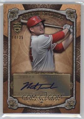 2013 Topps Supreme - Supreme Stylings Autographs - Sepia #SS-MT - Mark Trumbo /35