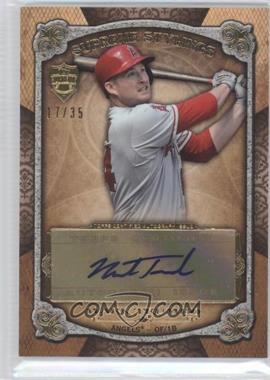 2013 Topps Supreme - Supreme Stylings Autographs - Sepia #SS-MT - Mark Trumbo /35