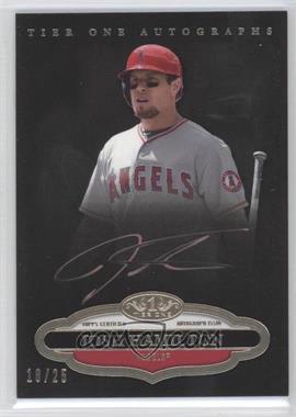 2013 Topps Tier One - Autographs - Copper Rose Ink #TTA-JH - Josh Hamilton /25