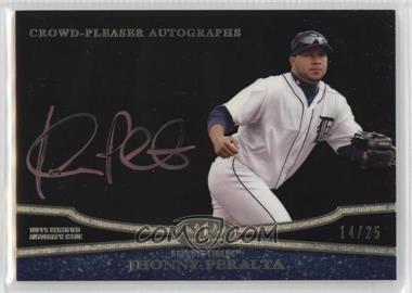 2013 Topps Tier One - Crowd-Pleaser Autographs - Copper Rose Ink #CPA-JP2 - Jhonny Peralta /25