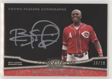 2013 Topps Tier One - Crowd-Pleaser Autographs - Silver Ink #CPA-BP1 - Brandon Phillips /10