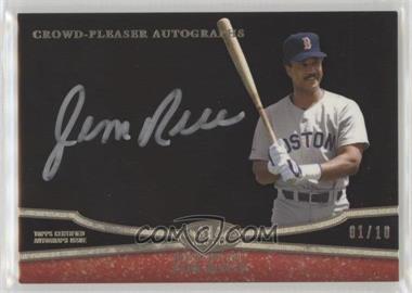 2013 Topps Tier One - Crowd-Pleaser Autographs - Silver Ink #CPA-JR2 - Jim Rice /10
