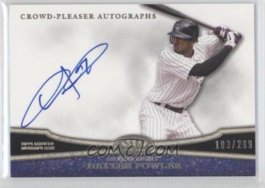 2013 Topps Tier One - Crowd-Pleaser Autographs #CPA-DF1 - Dexter Fowler /299