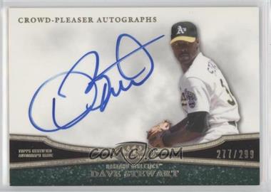 2013 Topps Tier One - Crowd-Pleaser Autographs #CPA-DST - Dave Stewart /299