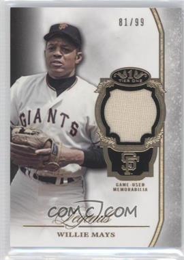 2013 Topps Tier One - Legends Relics #TORL-WM - Willie Mays /99
