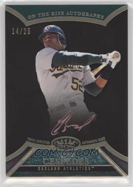 2013 Topps Tier One - On the Rise Autograph - Copper Rose Ink #ORA-YC2 - Yoenis Cespedes /25