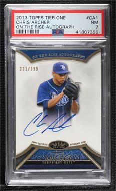 2013 Topps Tier One - On the Rise Autograph #ORA-CA1 - Chris Archer /399 [PSA 7 NM]
