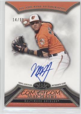 2013 Topps Tier One - On the Rise Autograph #ORA-MM2 - Manny Machado /99