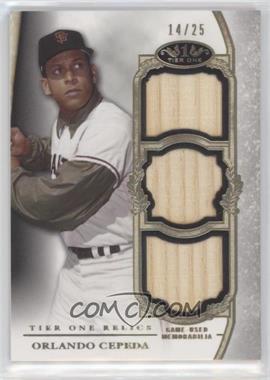 2013 Topps Tier One - Relics - Triple #TOTR-OC - Orlando Cepeda /25