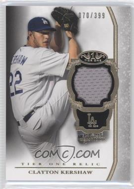 2013 Topps Tier One - Relics #TOR-CK - Clayton Kershaw /399