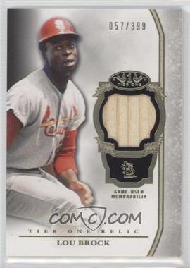 2013 Topps Tier One - Relics #TOR-LB - Lou Brock /399