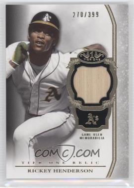 2013 Topps Tier One - Relics #TOR-RH - Rickey Henderson /399